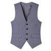 Image of TANGNEST Hot Sale 2018 Spring Autumn Single-breasted Man Vest Slim V-neck Suit Vest Male Black Grey Asian Size MWB181