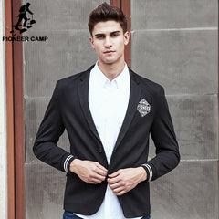 Pioneer Camp New style suit blazer men brand clothing top quality black male suit jacket fashion slim fit men suit  699076