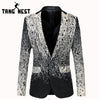 Image of TANGNEST Casual Men Blazers Single Button Pockets Blazer Masculino New Design Fashion Men Blazer Plus Asian Size 5XL MWX382