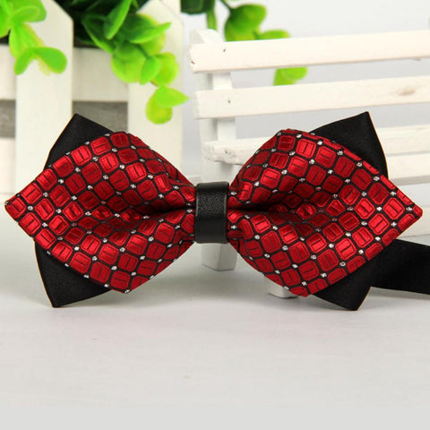 12cm*6cmBow tie For Men 2017 Fashion Men Bowtie Tie gravata borboleta Butterfly Bowtie Sharp Corner Cravats Accessories Bowknot