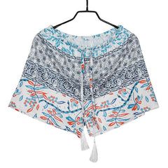 2016 Summer Fashion Floral Female Shorts Women Plus Size Casual High Waist shorts Printing Loose High Quality #LSW