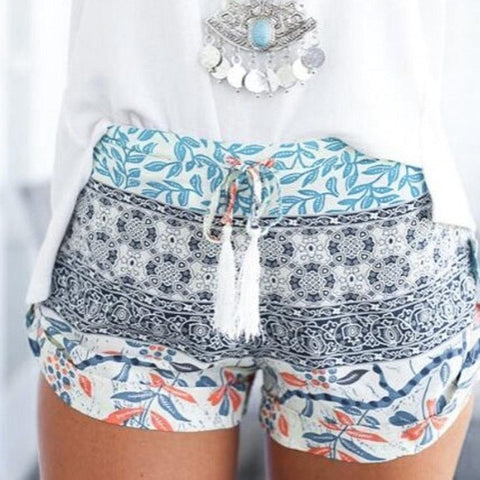 2016 Summer Fashion Floral Female Shorts Women Plus Size Casual High Waist shorts Printing Loose High Quality #LSW