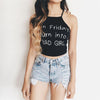 Image of Newest Women's Summer Sexy  Blusas Women Backless Sleeveless Printed Tops Vest Halter Tank Tops Blouse Shirt