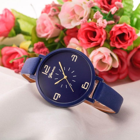 Elegant Watches Women Fashion Quartz Watch Faux Leather Ladies Bracelet Watches Clock Female Dress Relogios reloj mujer #504