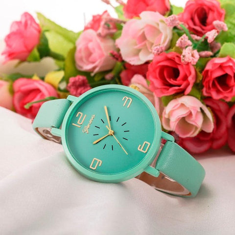 Elegant Watches Women Fashion Quartz Watch Faux Leather Ladies Bracelet Watches Clock Female Dress Relogios reloj mujer #504