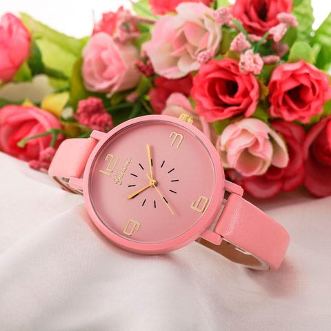 Elegant Watches Women Fashion Quartz Watch Faux Leather Ladies Bracelet Watches Clock Female Dress Relogios reloj mujer #504