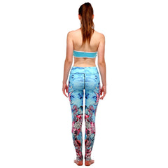 2017 New Women Floral Yoga Pants Female printing Elastic Gym Running Sports Leggings Compression Tights #E0