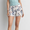 Image of Women Sexy Hot Pants Summer Casual Floral Printed Shorts High Waist Drawstring Print Beach Wear Short Pants