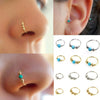 Image of 1xStainless Steel Nose Ring Nostril Hoop Nose Earring Piercing Jewelry Silver  Hand knitted Earrings #30