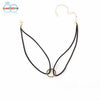 Image of SUSENSTONE New Leather Choker Charm Necklace Vintage Hippy Chocker Leather Necklace