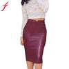 Image of JECKSION High Waist Women Pencil Leather Skirt 2016 Fashion European Style Female Clothing Slim Party Skirt #LSIW