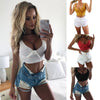 Image of Women Bow Solid Sexy Strapless Vest Sleeveless Tank Top