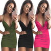 Image of Women Sexy Sleeveless Sling Backless Dress Bandage Evening Party Dress