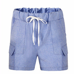 Fashion Women Shorts Mid Waist Sexy Pocket Shorts Causal Hot Pants