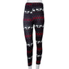 Image of Women Skinny Leggings Stretchy Flower Deer Printed Pencil Tight Pants