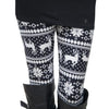 Image of Women Skinny Stretchy Snowflake Deer Printed Leggings Pencil Tight Pants