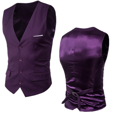 2018 Spring Slimming Dress Vest For Men Male Causal Waistcoat  Sleeveless Blazer Plus Size Formale Gilet Suit Vest 4XL 5XL 6XL