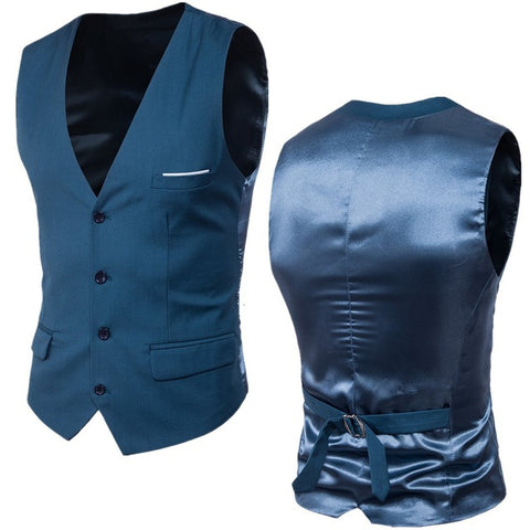 2018 Spring Slimming Dress Vest For Men Male Causal Waistcoat  Sleeveless Blazer Plus Size Formale Gilet Suit Vest 4XL 5XL 6XL