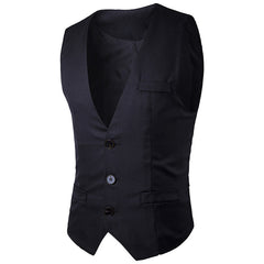 2018 Fashion New Spring Slimming Dress Vest For Men Male Causal Waistcoat Sleeveless Jacket Formale Gilet Suit Vest Homme