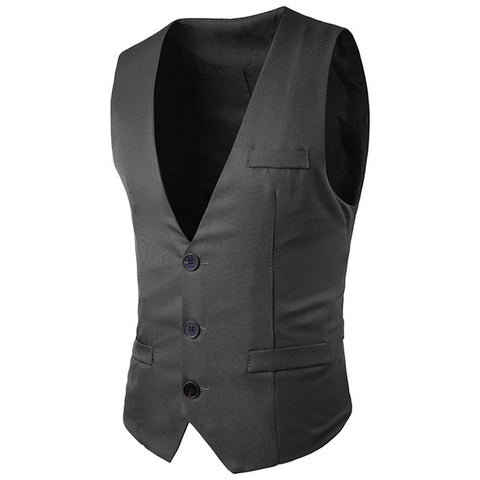 2018 Fashion New Spring Slimming Dress Vest For Men Male Causal Waistcoat Sleeveless Jacket Formale Gilet Suit Vest Homme