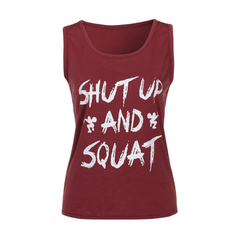 Women Workout Tank Top T-shirt - Gym Clothes Fitness Yoga Lift