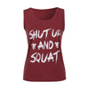 Image of Women Workout Tank Top T-shirt - Gym Clothes Fitness Yoga Lift