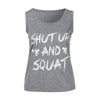 Image of Women Workout Tank Top T-shirt - Gym Clothes Fitness Yoga Lift