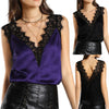 Image of Women Lace Vest Top Sleeveless Casual Tank Blouse Summer Tops T-Shirt