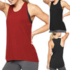 Image of Women's Cross Back Yoga Shirt Sleeveless Racerback Workout Active Tank Top