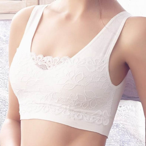 Lace Women Seamless Sport Wireless Adjustable Push Up Bra Lingerie Padded Underwear Tank Top Bikini Yoga Fitness Suits Sleep Vest