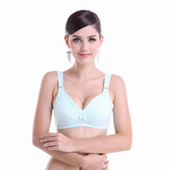 Front Open Button Sexy Breast Feeding Women&#39;s Fashion Nursing Bra Maternity Cotton Baby Infant Pregnant Mothers Clothing Underwear Push Up Bra Lingerie padded Bikini Yoga Fitness Bras Suits